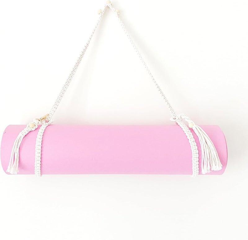 Winterdemoon Boho Bead Yoga Mat Carrier - Adjustable Straps with Tassels - Image 2